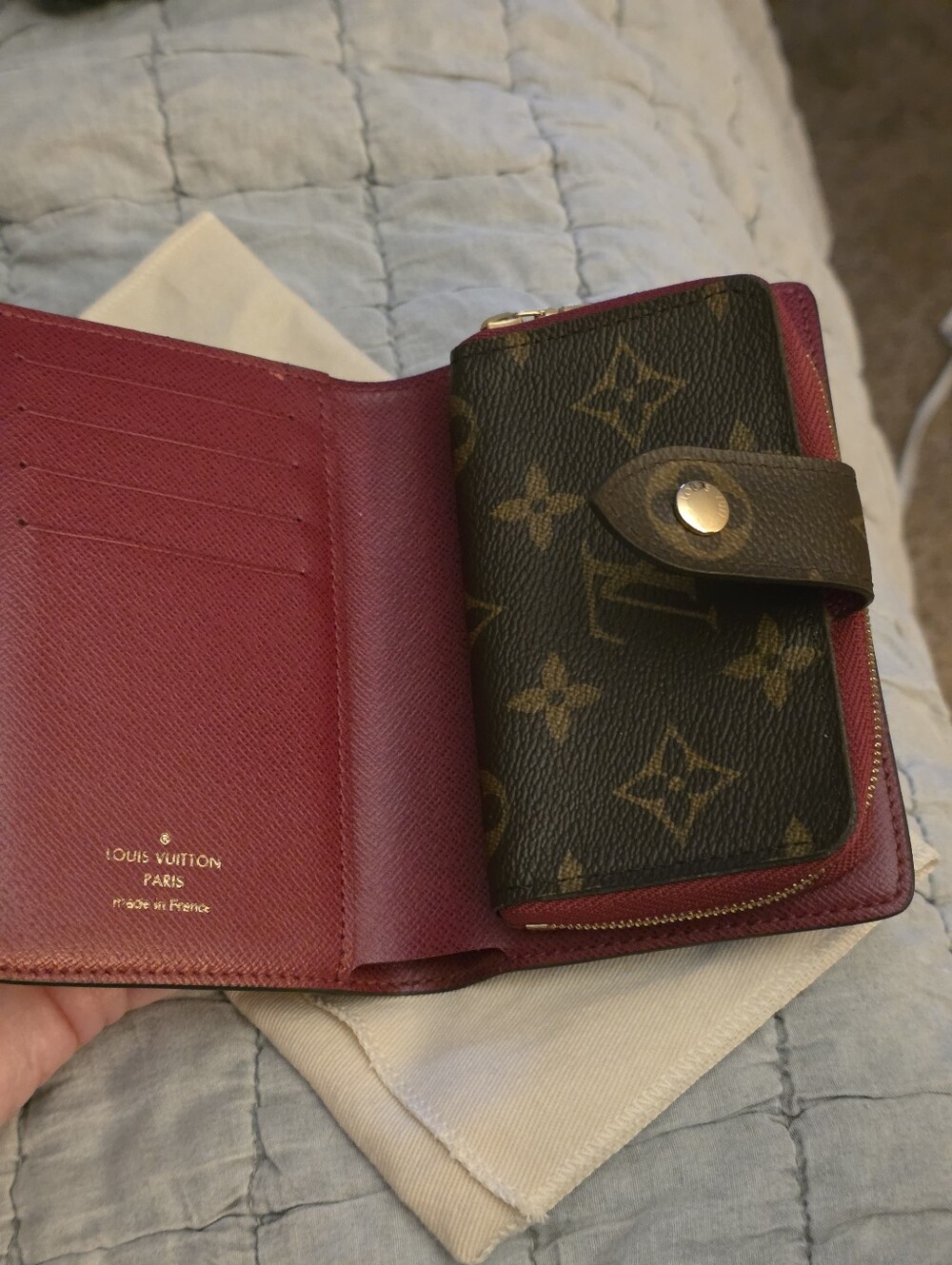 Louis Vuitton 2021 fuchsia and monogram Juliette wallet - Picture 13 of 14